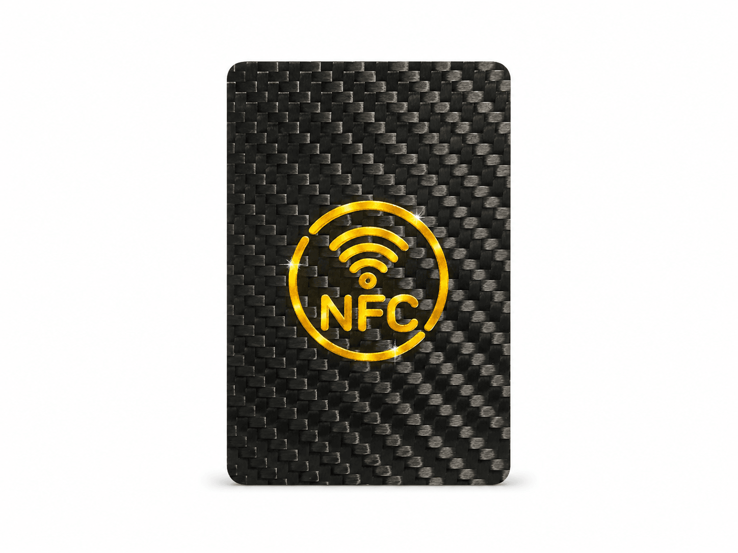 Carte NFC en fibre de carbone mate